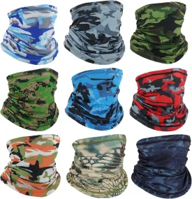 Breathable Neck Gaiter Face Scarf Mask for Men Women Hiking, Cycling, Sports, Fishing, Sun UV Protection Bandana