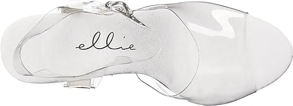 Brook-521 Clear Wide Width 5" Heel Sandals