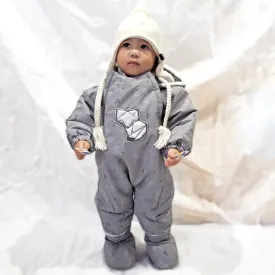 Conifere Grey Fox Infant Snowsuit Set - Origami