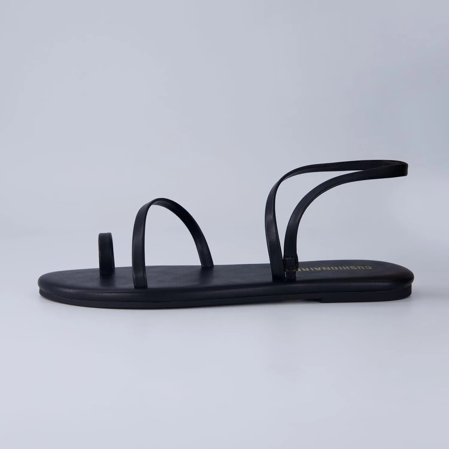 CUSHIONAIRE CHAI Women??s Strappy Sandals ?C Flat Sandals for Women, Comfortable Beach Sandals, Summer Slip-On Shoes, Casual Dressy Sandals