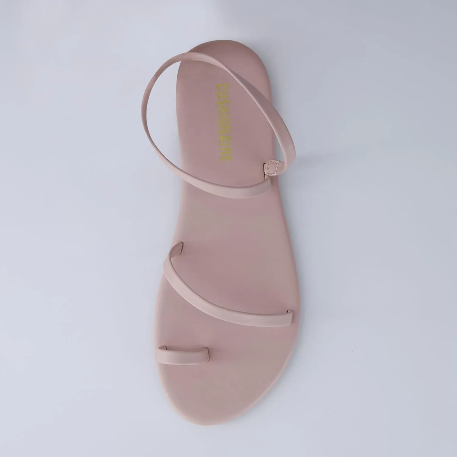 CUSHIONAIRE CHAI Women??s Strappy Sandals ?C Flat Sandals for Women, Comfortable Beach Sandals, Summer Slip-On Shoes, Casual Dressy Sandals
