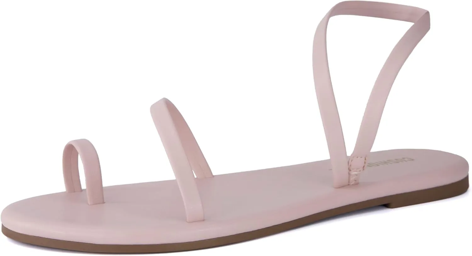CUSHIONAIRE CHAI Women??s Strappy Sandals ?C Flat Sandals for Women, Comfortable Beach Sandals, Summer Slip-On Shoes, Casual Dressy Sandals