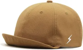 FASHIXD XXL Up-Turn Short Brim Baseball Cap for Men Short Bill Trucker Hat Casual Peaked Cap
