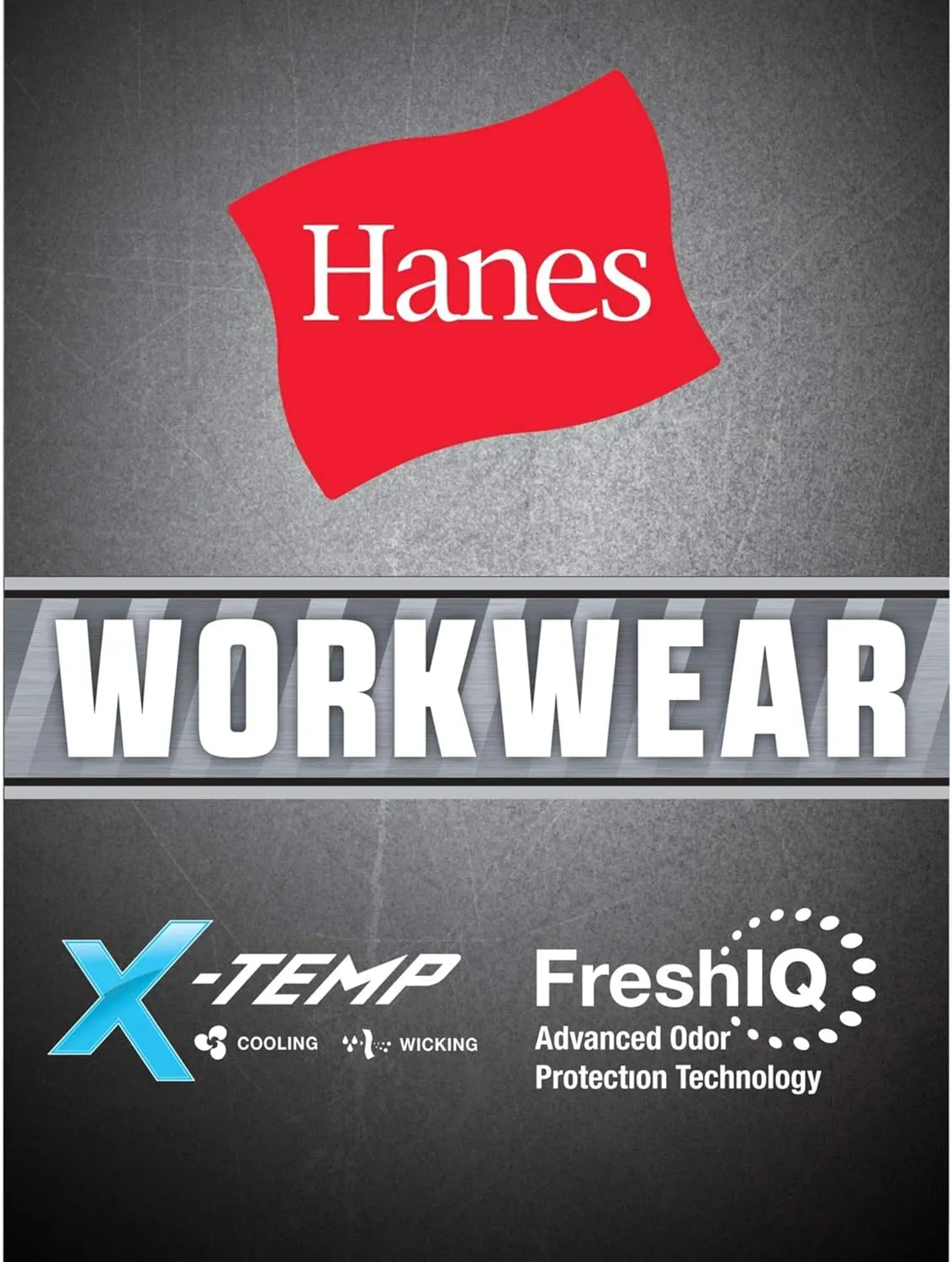 Hanes Men's Workwear Pocket T-Shirt Pack, Moisture Wicking Tee, Odor Control, 2-Pack