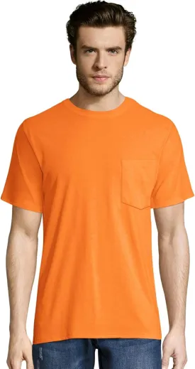 Hanes Men's Workwear Pocket T-Shirt Pack, Moisture Wicking Tee, Odor Control, 2-Pack