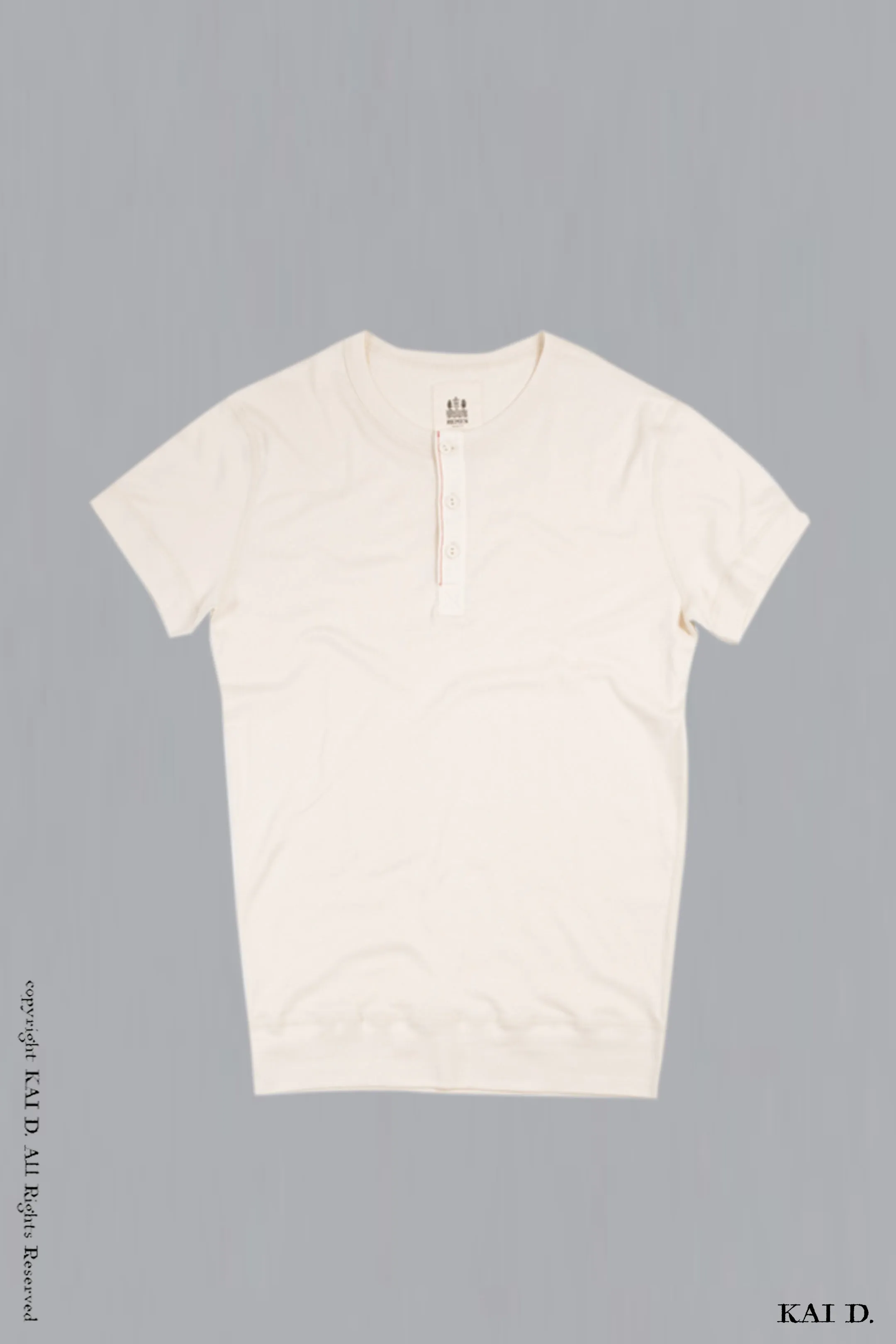 Henley Tee - Stone - L