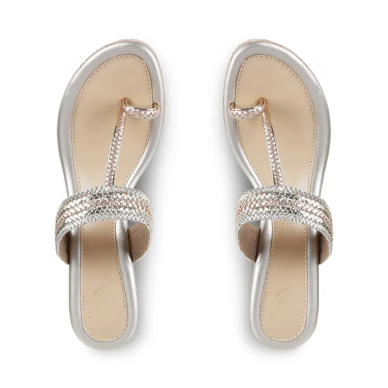 JESSI- ROSE GOLD KOLHAPURIS