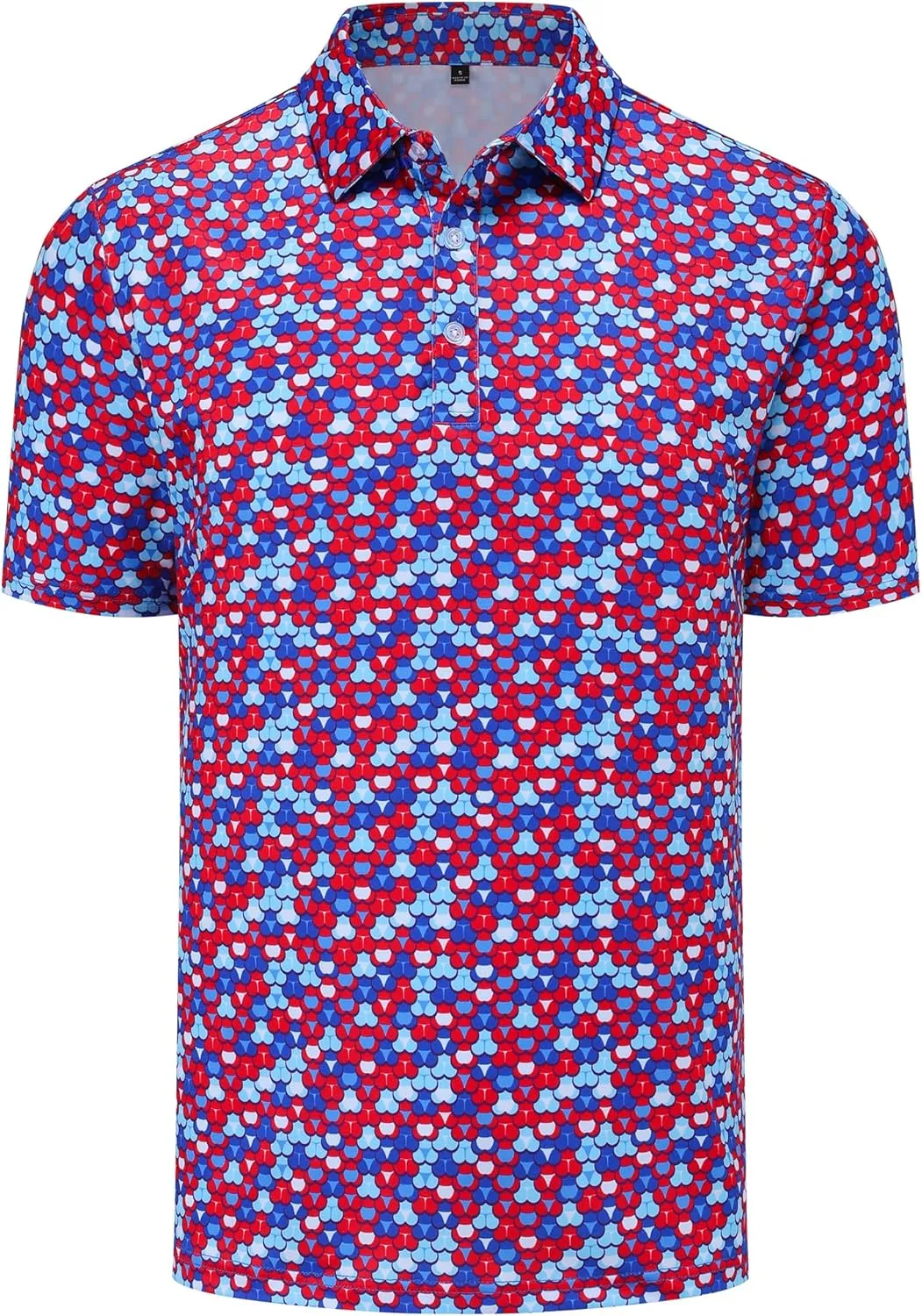 Mens Golf Polo Shirts Short Sleeve Dry Fit Performance Moisture Wicking Casual Funny Golf Polo Shirts for Men