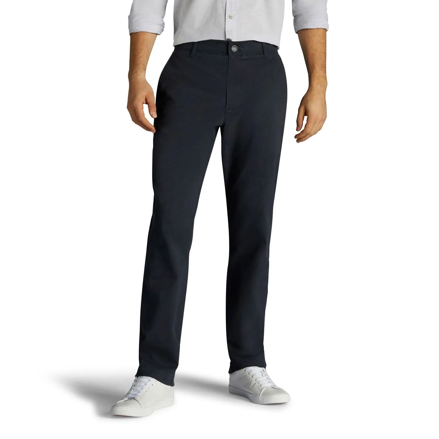Men's Lee Performance Series Extreme Comfort Khaki Relaxed Flat Front Trousers