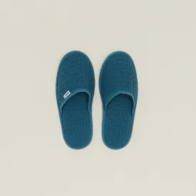Simple Waffle Slippers - Peacock