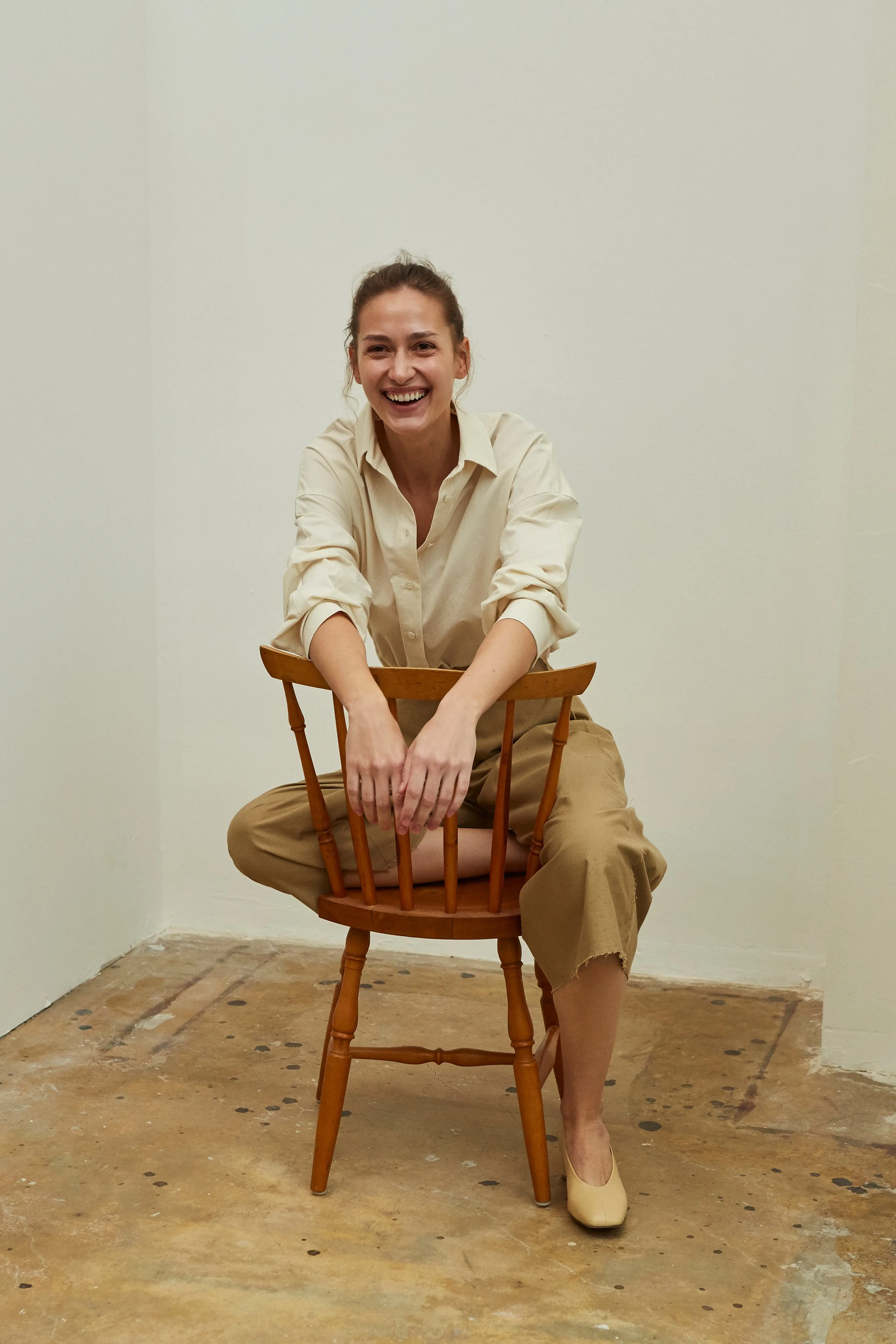 Studio Trousers -- Organic Nepped Cotton