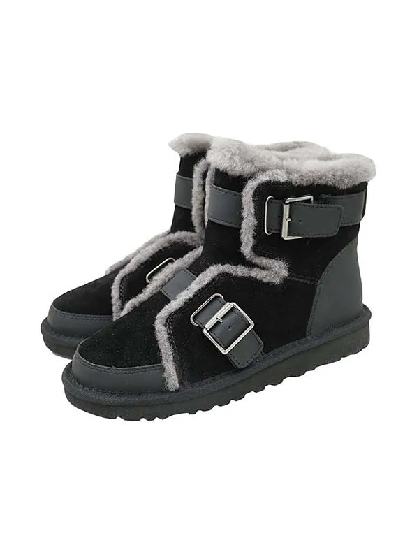 Suede Fluffy  Winter Snow Boots for Women